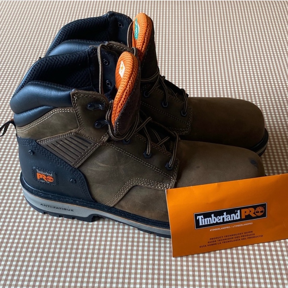 Timberland Pro Anti-fatigue composite toe work boots. Size 12 WIDE. NEW